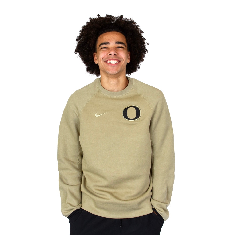 Classic Oregon O, Nike, Green, Pullover, Men, Tech, Windrunner, Fleece, Sweatshirt, 984774